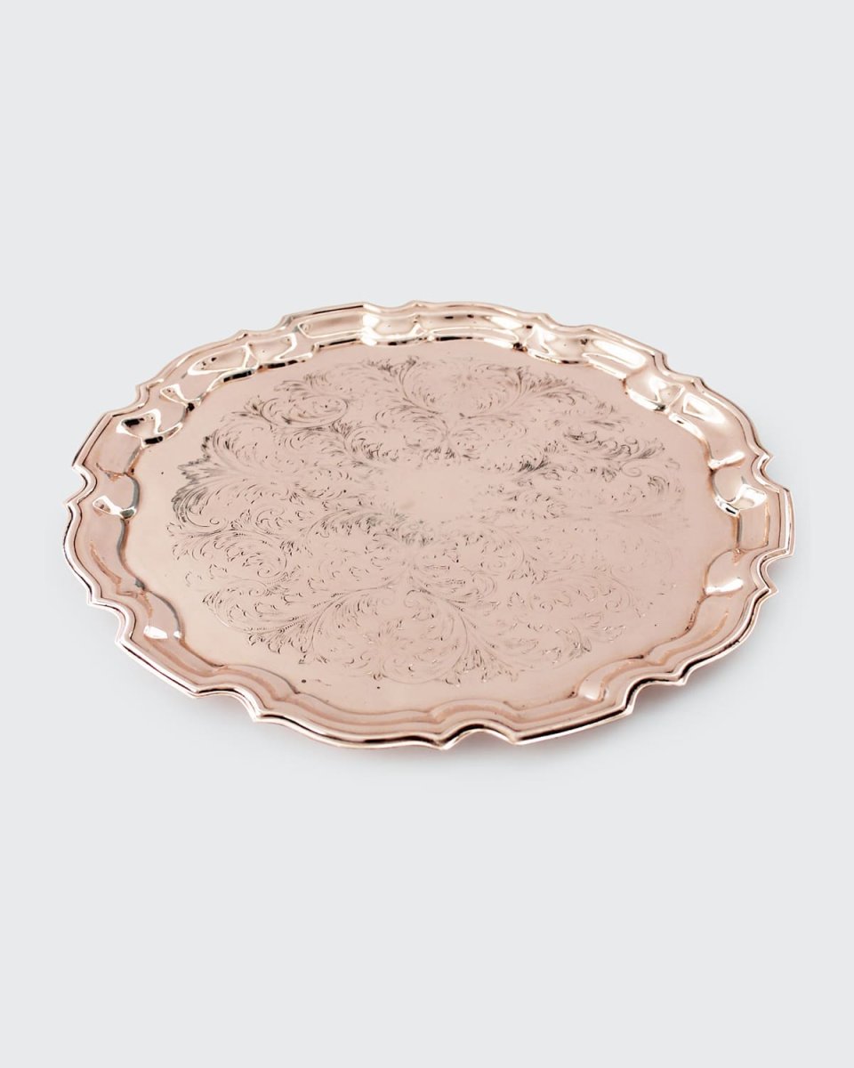 Antique French Chased Tray, Late 19th Century